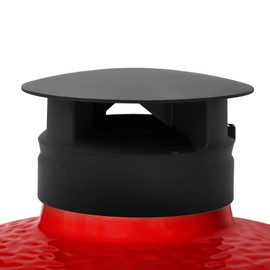 Top Vent Chimney Cap Replacement Parts for Kamado Joe Classic & Big Joe Grills, Upgraded Adjustable Heavy-Duty Cast Aluminum Chimney Cap Accessories for Kamado Joe 18" & 24" Grill Smokers