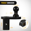 Nilight Gooseneck Ball Extender - GNXA4085, 4" Offset Ball Compatible