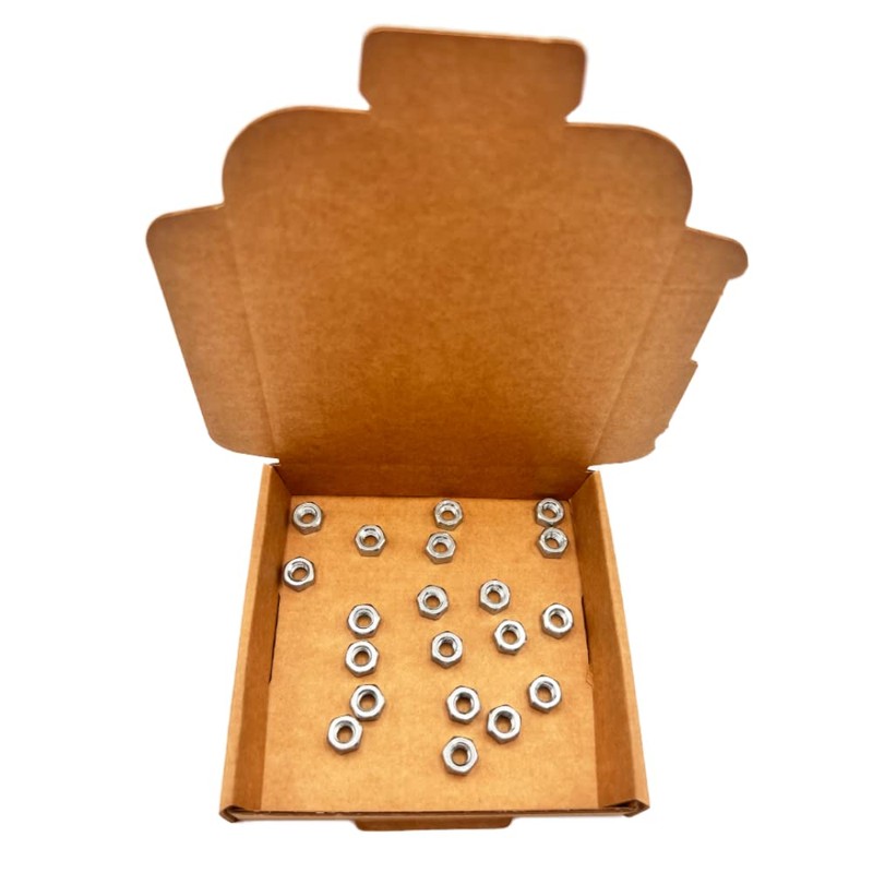 M6 (6mm) Steel Hex Nuts - Standard Thread - Pack