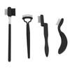 4 Pieces Folding Eyebrow Comb Eyelash Separator Grooming Brush Portable