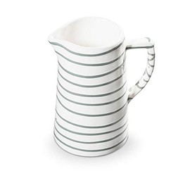 GMUNDNER KERAMIK Water Jug Capacity: 0.7 Litres Grey Flamed Crockery Handmade in Austria