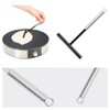 Stainless Steel Crepe Spreader,Stainless Steel Round-Handle Crepes Spreader, T-Shaped Batter