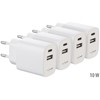 revolt Socket Charger: Economy Pack of 16 2-Port USB Power