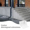 DOITOOL Splash Blocks for Gutters Downspouts, 6.9 inch Rain Gutter