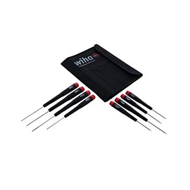 Wiha 26399 Hex Inch Screwdriver Set With Precision Handle, 8 Piece