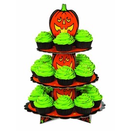 Wilton 1512-1679 Pumpkin 3-Tier Cupcake or Treat Stand