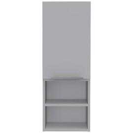 ZJMTOCYU Stylish and Functional Mila Bathroom Cabinet with Multiple Shelves, Space-Saving Design, Wall Mounted, White