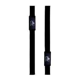 GHIZER Pack of Lifting Wrist Straps Black (18" Inches) and Resistance Bands (Heavy and Normal) for Exercise Workout, Weightlifting, Bodybuilding, Powerlifting, Strength Training, & Deadlifts.