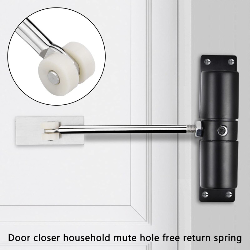 Automatic Spring Door Closer, Adjustable Door Spring Closer for Interior
