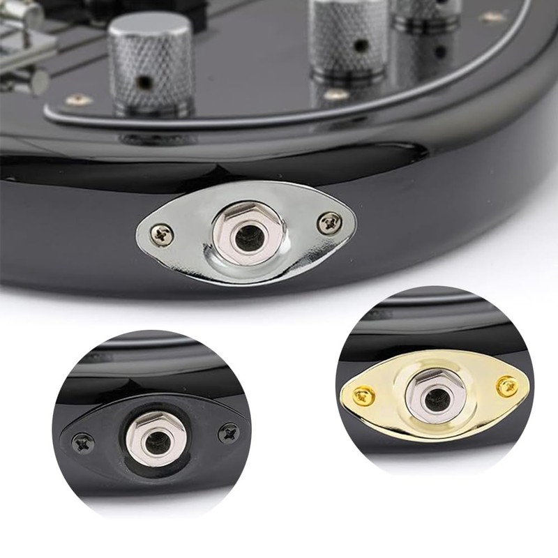 Guitar Jack Plate Output Jack Plate Curved Oval Jack Plate