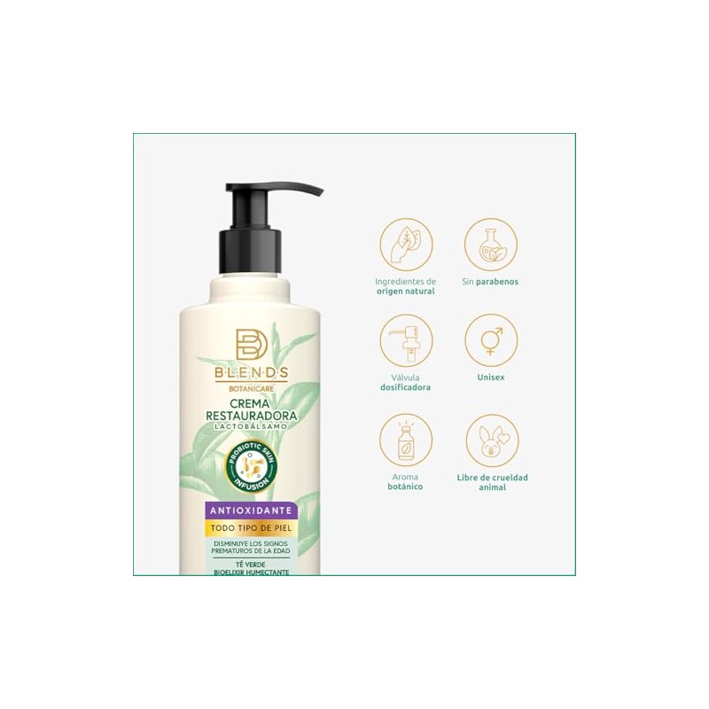 Blends Botanicare Crema Corporal Restauradora y Antioxidante 350ml