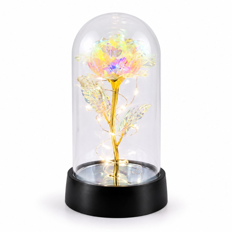 Eternal Rose Gift for Her – Acrylic Rose Display with