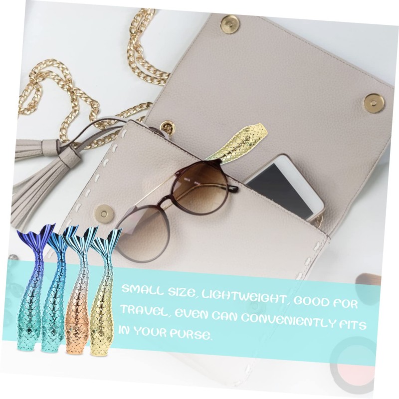 FOMIYES 3sets DIY Lip Gloss Tube Mermaid Shape Container Holder