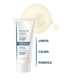 Ducray Kelual Ds, Gel Espumoso Limpiador Facial, 200ml