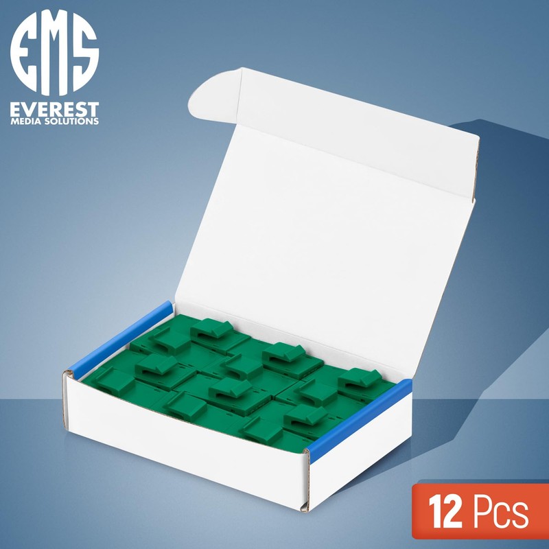 Everest RJ45 CAT6 Keystone Coupler in Green (12-Pack) - RJ45