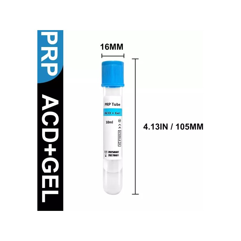 ACD 및 분리 젤이 포함된 10Pcs 10ml PRP 튜브 -