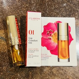 Clarins New Clarins Lip Comfort Oil 01 Honey 1.4ml