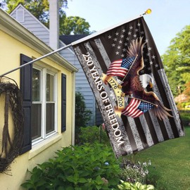 250 Anniversary USA Flag 3x5 Outdoor 250 Year American Anniversary Flag 150D Premium Polyester 1776-2026 250th Anniversary Flag with Brass Grommets for Outdoor Indoor Room Wall