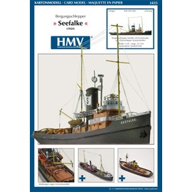 HMV 3435 Cardboard Model Salvage Tractor Seefalke 1924