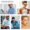 AFNWQI Fashion Square Blue Light Blocking Glasses - Clear Computer