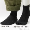 SUGATA LABO Breathe Washi Socks, Short, Black, M Size (9.8