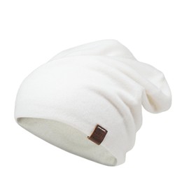 Aspen Double Layer Hat - 100% Cashmere - Made in Nepal, Snow