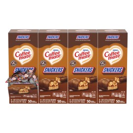 Coffee Mate Snickers Flavored Coffee Creamer Non Dairy Pack of 4 18.7oz
