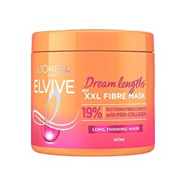 L'OrÃ©al Paris Elvive Dream Lengths XXL Fibre Mask, For Long Damaged Hair, Hair Repair, Restorative Treatment, 400ml