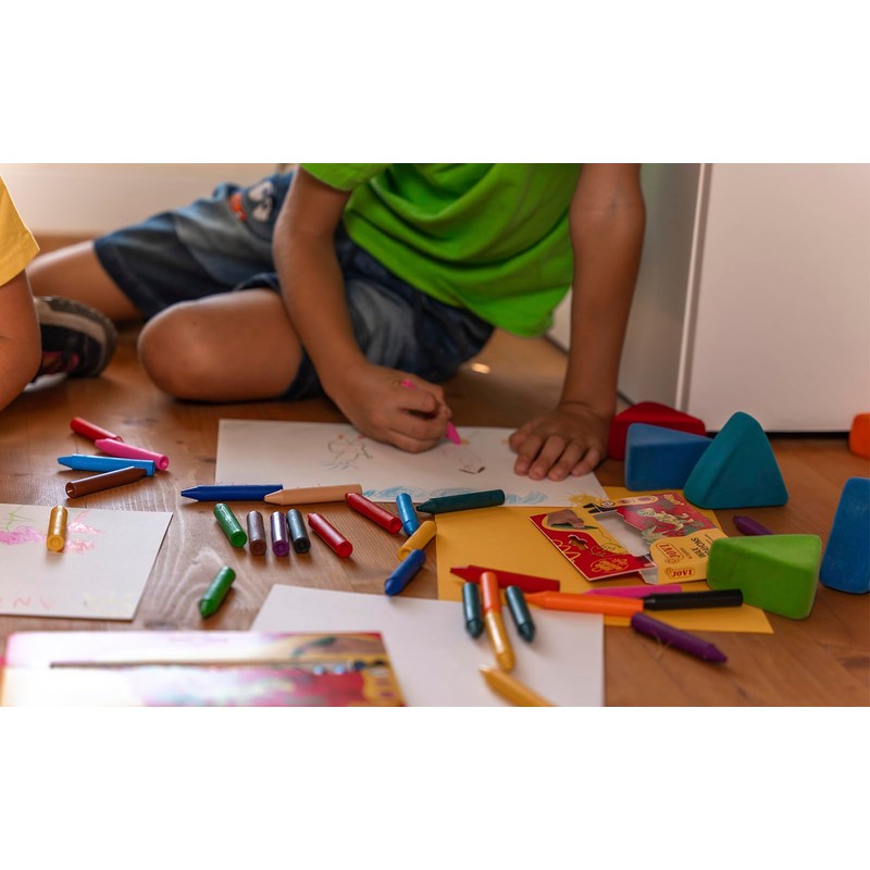 Jovicolor 980 – Wax Crayons, Box of 12, Pink