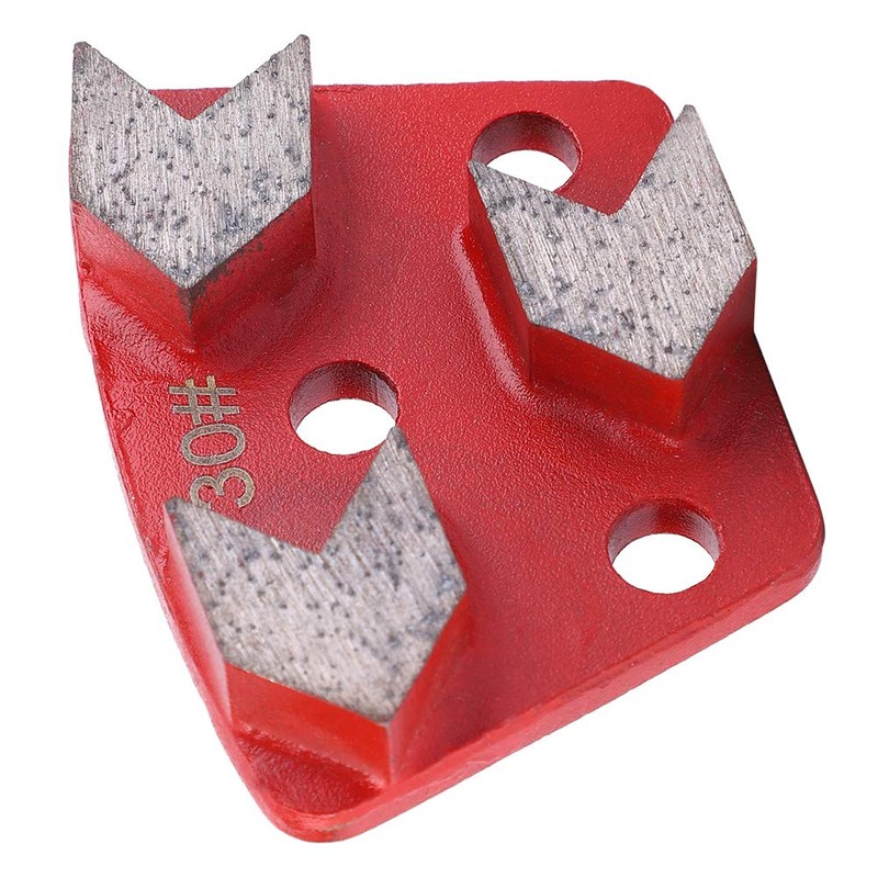 Walk Behind Floor Grinder, 3PCS Trapezoid Floor Grinding Pad Disc