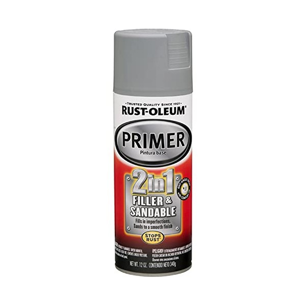 Rust-Oleum 12 oz Brands 260510 Gray 2 in 1 Automotive