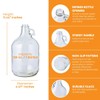 FastRack 4-Pack 1G Clear Glass Jugs with Polyseal Caps, 6.5G