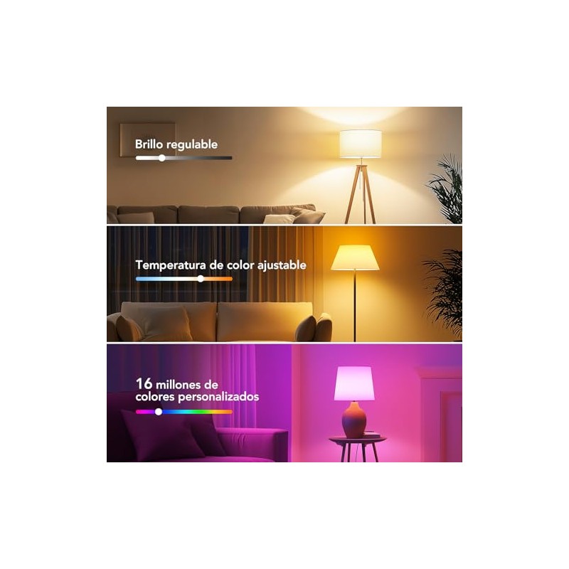 Orein Matter Focos Inteligentes Compatible con Alexaapple Homegoogle Home