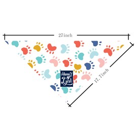 Mama’s Girl Dog Bandana, Dog Mom's Girl Gift Dog Bandana, Pet Scarf Accessories, Printed Dog Bandanas Gift for Dog Lover Birthday or Christmas, for Small Medium Large Dogs(M10)