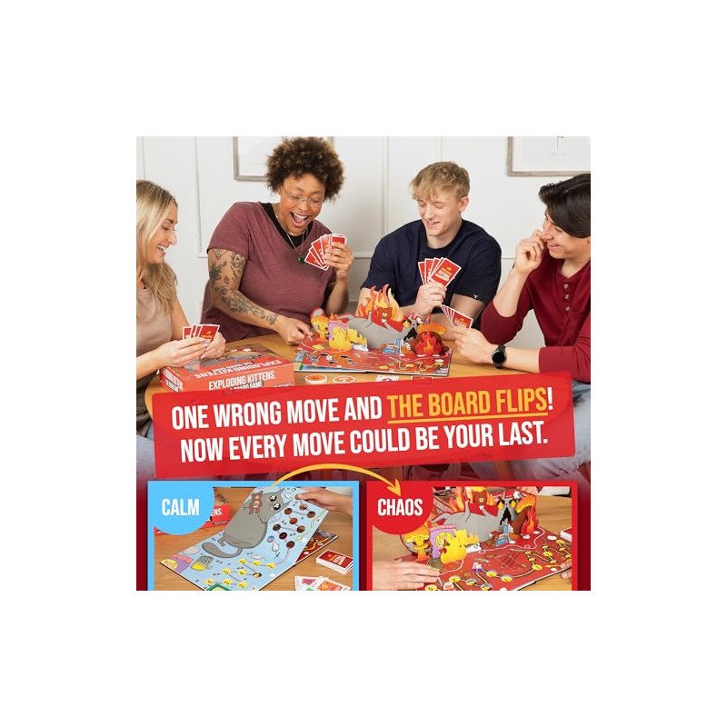 Exploding Kittens: The Board Game - The Action Packed Party