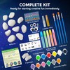 JOYIN Rock Painting Kit- Glow in The Dark Rock Kit,