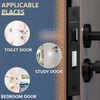 Bwintech 1 PCS Satin Nickel Bathroom Lock 65mm (2.5 Inch)