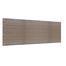Alion Home Elegant Privacy Screen for Backyard Fence, Pool, Deck, Patio, Balcony and Outdoor Paneling - Include Zip Ties (4 X 8 FT, Walnut)