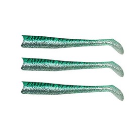 FishLab ME-RT-7-GM Mad Eel Replacement Tails Sinking Green Mackerel 7" 2 1/3 oz