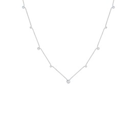 Elli Women's Basic Solitaire Necklace with Crystals in 925 Sterling Silver, Sterling Silver, Crystal