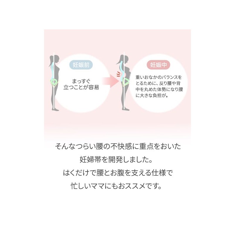 Inujirushi Honpo HB8435 Waist Support Pregnancy Belt Black L
