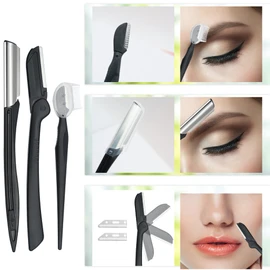 11 Piece Eyebrow Kit, Professional Eyebrow Grooming Kit, Eyebrow Scraper, Eyebrow Comb, Eyebrow Clipper, Eyebrow Brush, Eyebrow Trimming Kit