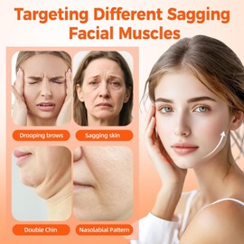 Face Lift Tape - 20 Pcs Invisible V Face Lifting Patches with 8 Elastic Ropes, Instant Skin Tightening & Wrinkle Reduction, Face Neck & Eye Lift Strips for Tightening Skin Makeup Lift Tools (White)