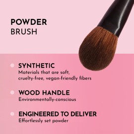 LAWLESS Powder Brush, High-Performance Vegan Brush with Soft Synthetic Bristles Designed for Easy Makeup Application