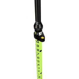 AdirPro 2M Aluminum 3-Position Snap-Lock Rover Rod – Well Made Bright Colored with Carry Strap for Professional & Personal Use (Green)