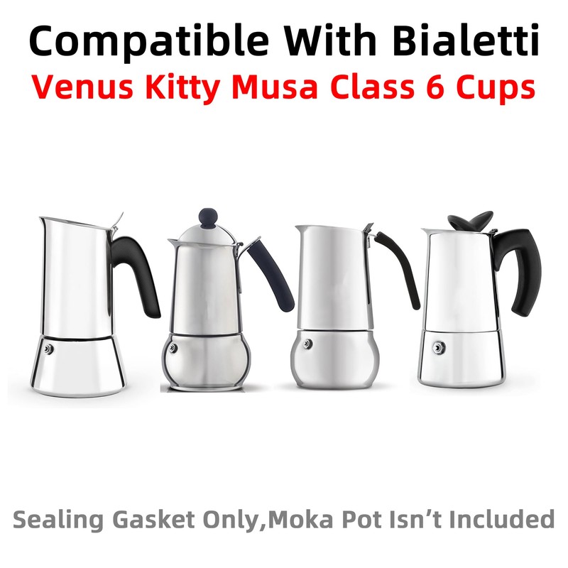 [UPGRADED] Sealing Gasket for Bialetti New Venus Induction 6 Cups