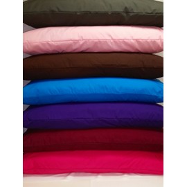 MoonRest %100 Cotton Body Pillow Protectors/Cover with Zipper (Burgundy, 21" X 54" with Zipper)