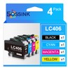BOSSINK LC406 Ink Cartridges Compatible Replacement for Brother LC406 LC406