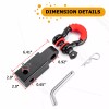 DY 2'' Hitch Receiver & D Ring Shackle For 4WD