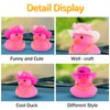 wonuu Car Cowboy Rubber Ducks, Dashboard Decorations Pink Duck for